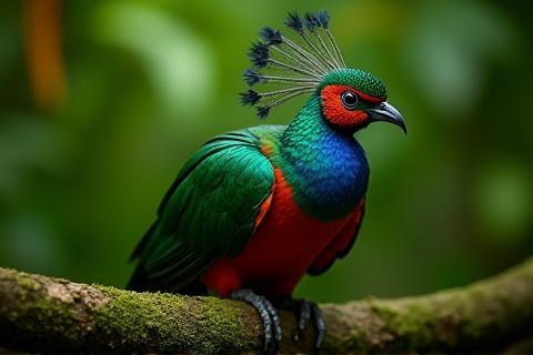 Primer plano de un ave majestuosa en su hábitat natural en Chiapas